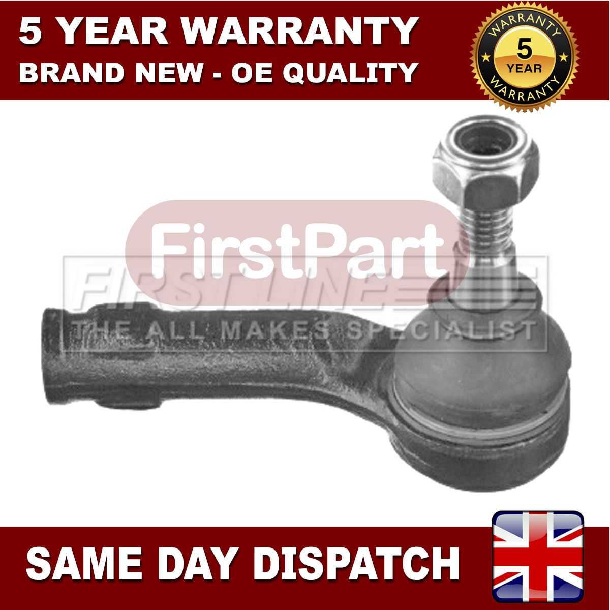 Fits Ford Fiesta 2008 BMax 2012 FirstPart Tie Rod End 1 8V513C367AA